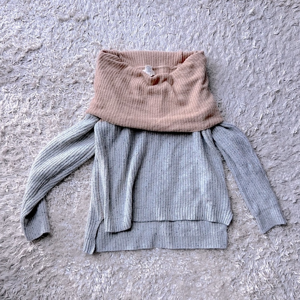 Off the shoulder sweater
